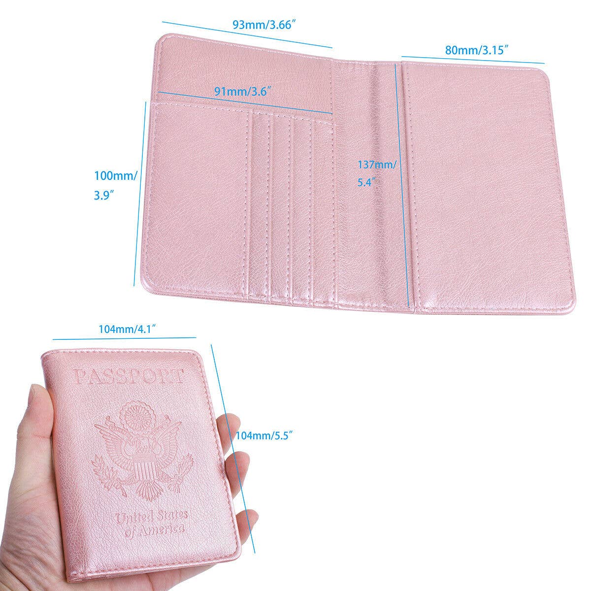 AICase - Wholesale Passport Case - Unisex - RFID Multi-function Wallet Passport Holder Anti-theft Anti-scanning6