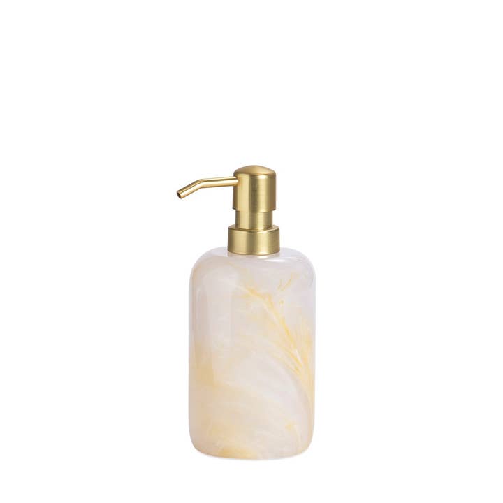 Andrea House - Wholesale Soap Dispenser - Classic white mother-of-pearl effect bathroom dispenser