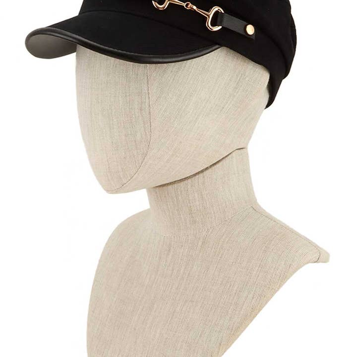 Pink Irene Wholesale – Boina - Mulher por atacado – Chapéu de boina sólida básica com sotaque de fivela de metal5