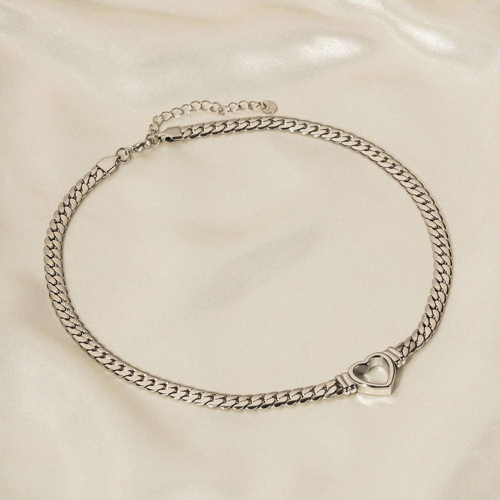 Dipped Shop - Wholesale Pendant/Charm Necklace - Hellow Out Heart Shade Pendant Necklace DPJN085911