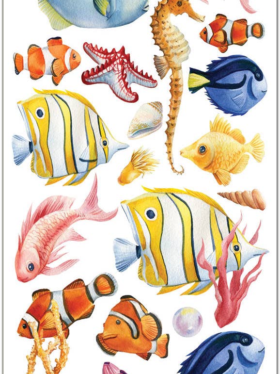 C295 Peces en el Océano para venta al por mayor de Violette Stickers