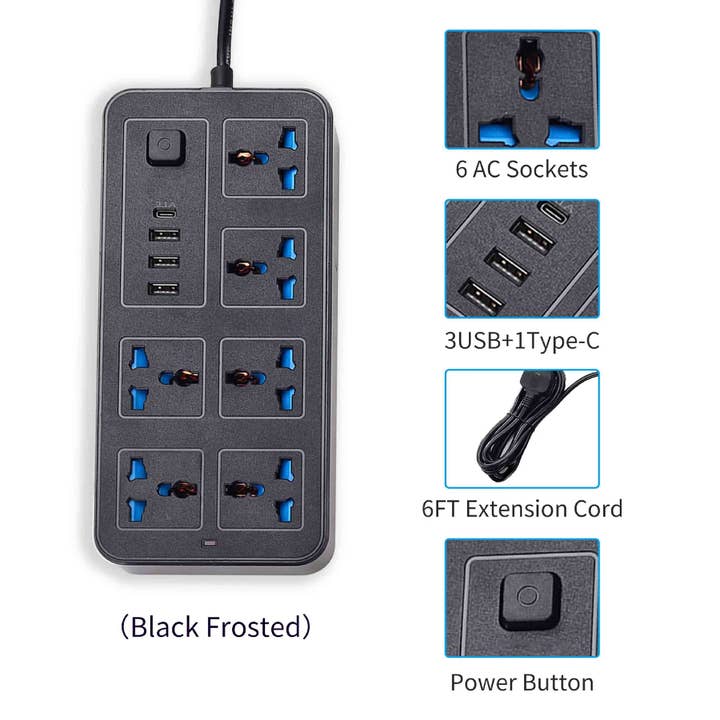 GulleeGadgets - Wholesale Voedingsadapter/oplader - Stekkerdoos met USB-poorten voor thuis en kantoor - in bulk1