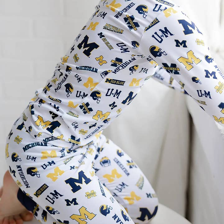 Tailgate Tikes - Wholesale Sleepwear Set - Kids - Michigan Wolverines Two-Piece Pajama Set9