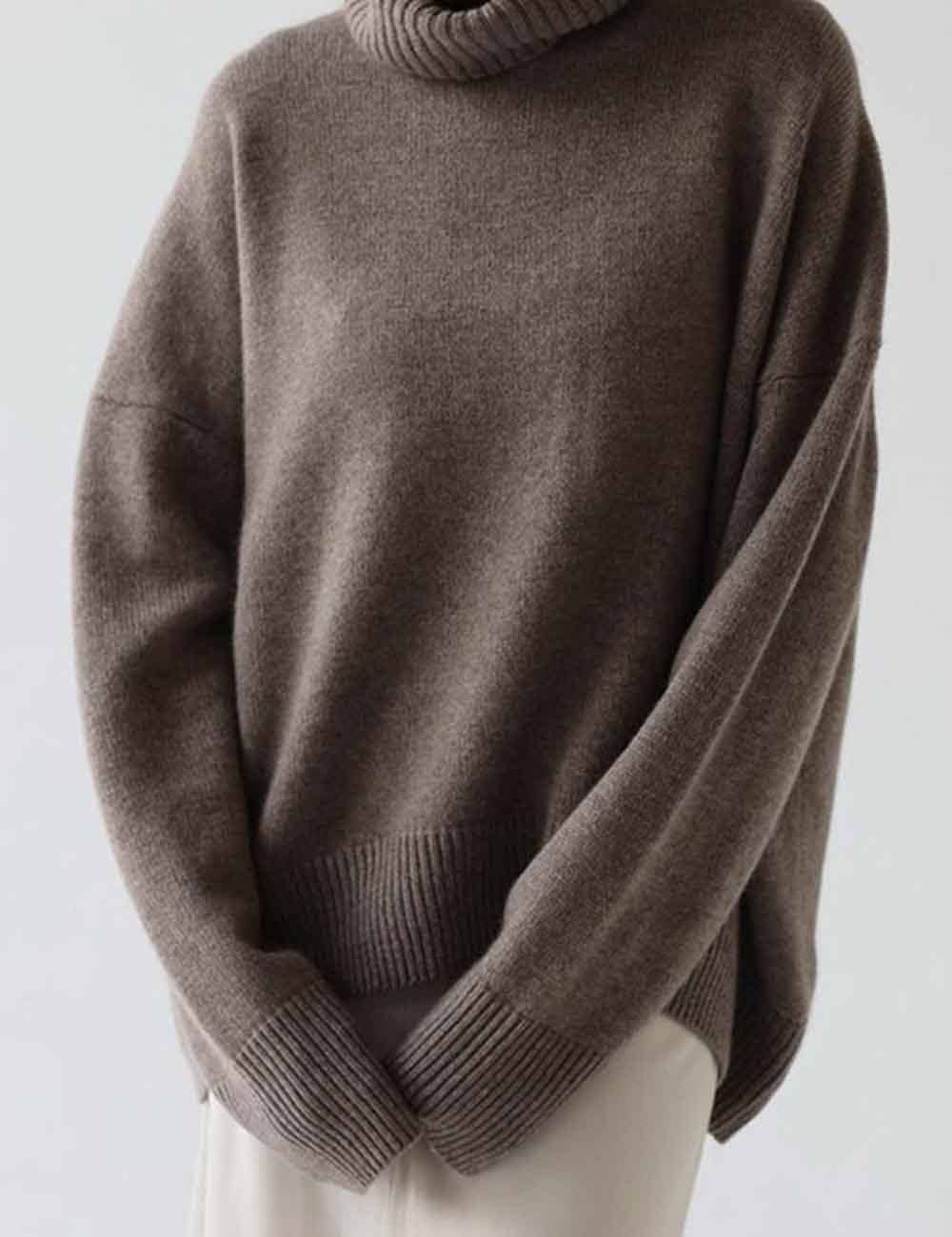 Sweetkama - Wholesale Knit Sweater - Women's - Ladies Solid Color Turthleneck Long Sleeves Knit Sweater17