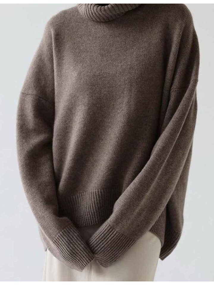 Sweetkama - Wholesale Knit Sweater - Women's - Ladies Solid Color Turthleneck Long Sleeves Knit Sweater17