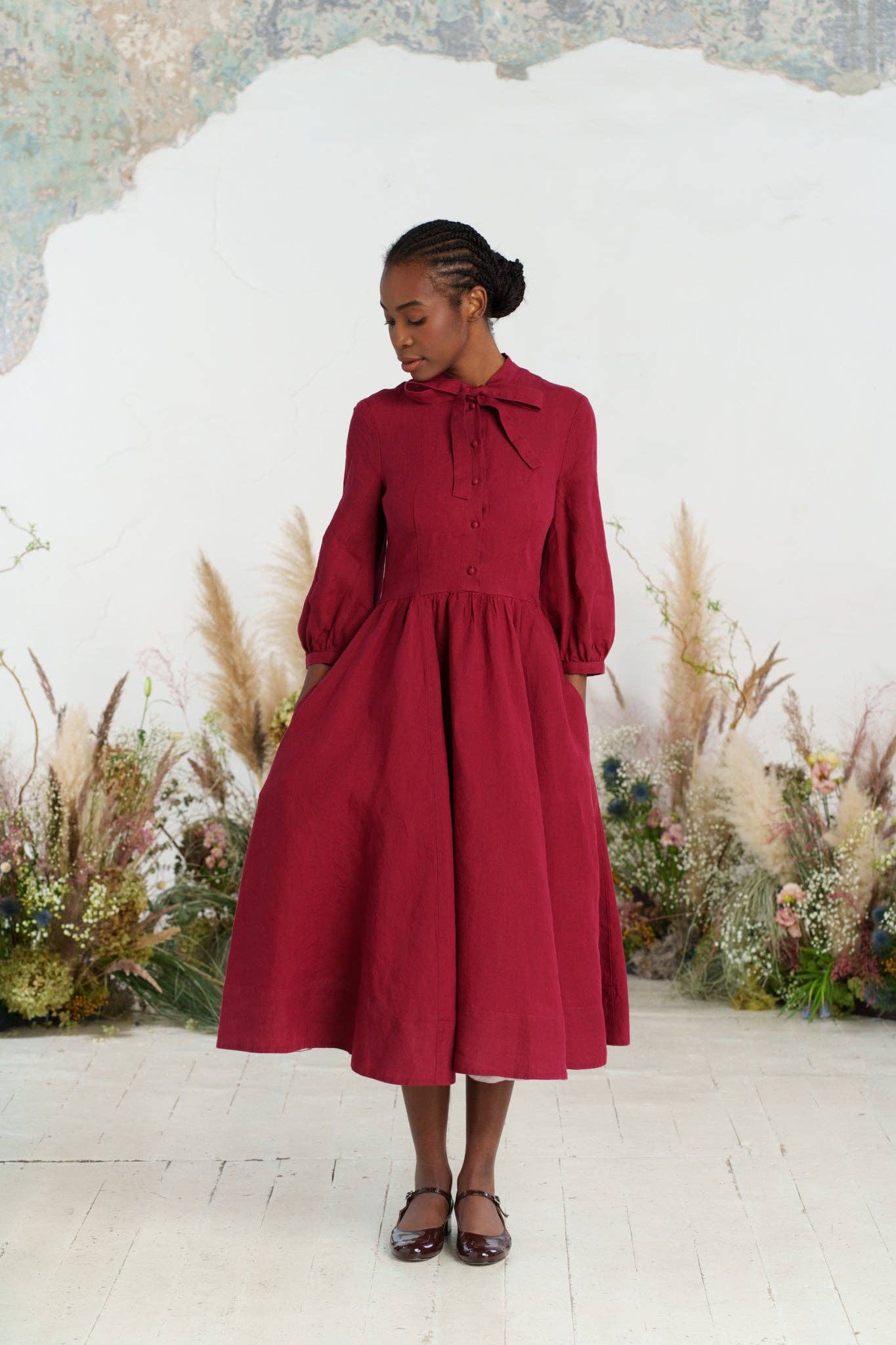 Son de Flor - Wholesale Dress - Women's - Jasmine Dress, 3/4 Sleeve15