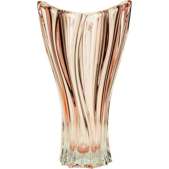 12½" Bohemian Crystal Flowe Vase AU52036 PLANTICA, AURUM for wholesale by NORTH AMERICAN CRYSTAL