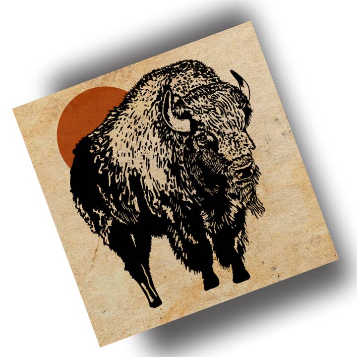 Let's Go Buffalo Art Print for wholesale by PrintsOnTheTrail