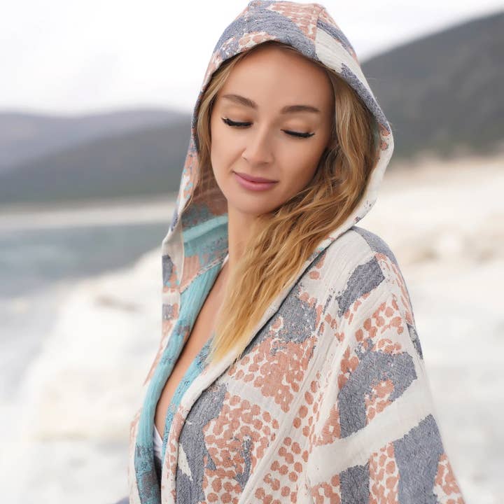 Bagno Milano - Vente Peignoir – femme - Collection de peignoirs et ponchos en peshtemal bio Bagno Milano18