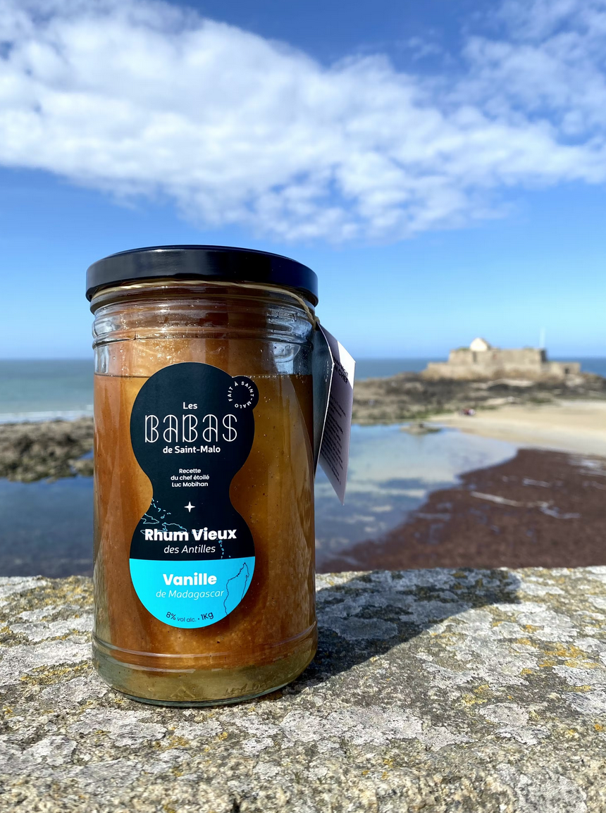 LES BABAS DE SAINT-MALO - Wholesale Cake - Baba with Old Rum from the Antilles and Vanilla from Madagascar, 1 kg1