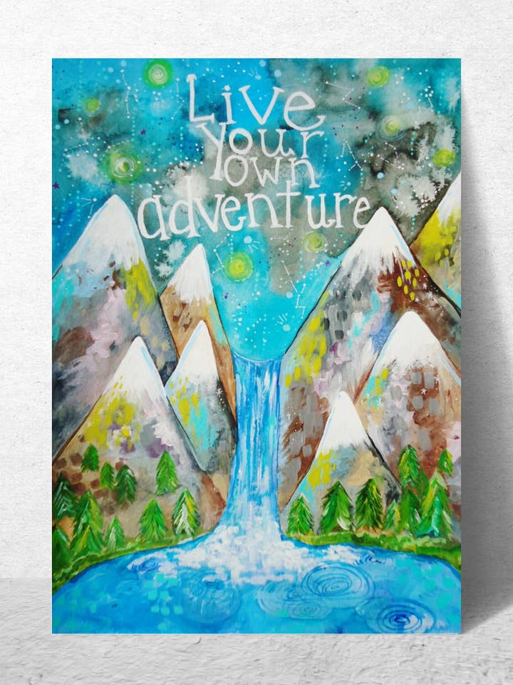 Live Your Own Adventure Card for wholesale by A Quartzy Life