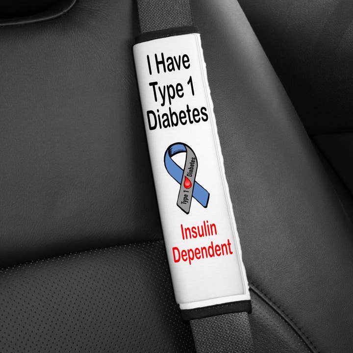 Type 1 Diabetes Seatbelt Cover for wholesale by Smile Graphics and Design