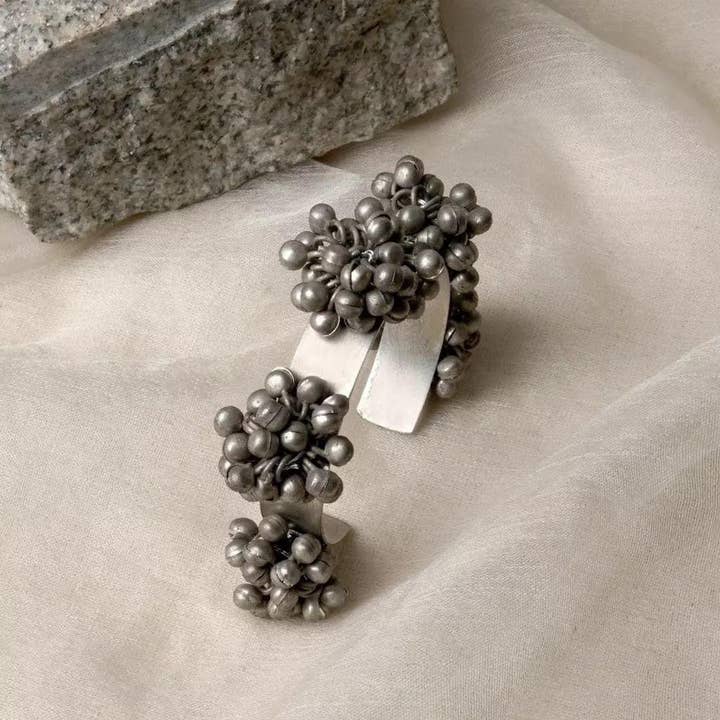 Vastrabhushan - Wholesale Bangle bracelet - Oxidized Silver Ghungroo Kada Bangles Ethnic Boho Style3