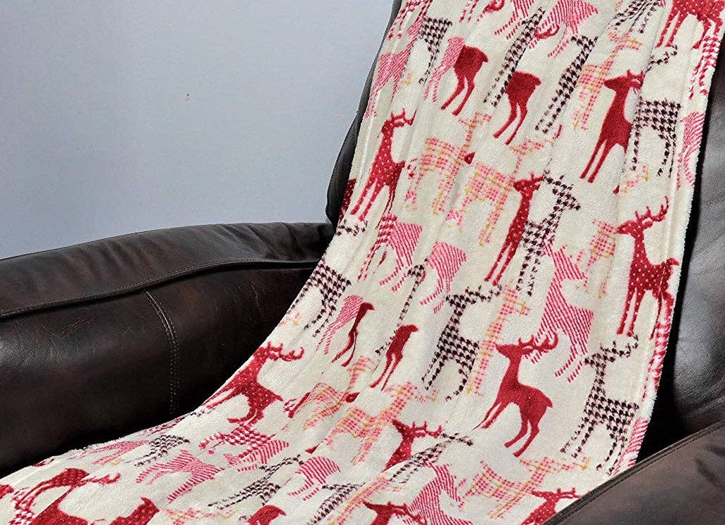 Infinite Basics - Wholesale Throw Blanket - Christmas Blanket Cozy Festive Holiday Throw Blanket 50" x 60"28