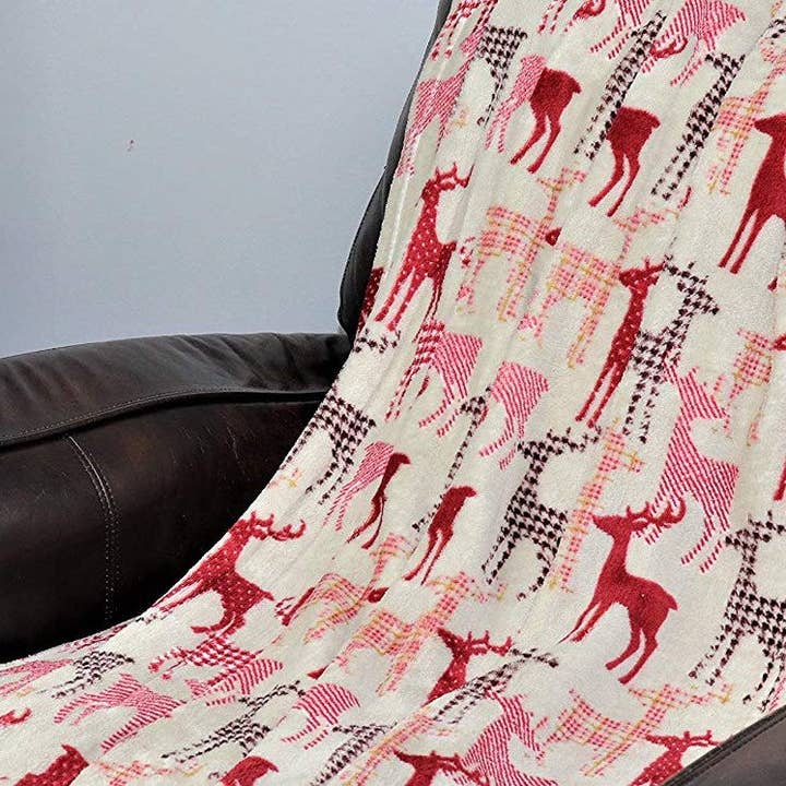 Infinite Basics - Wholesale Throw Blanket - Christmas Blanket Cozy Festive Holiday Throw Blanket 50" x 60"28