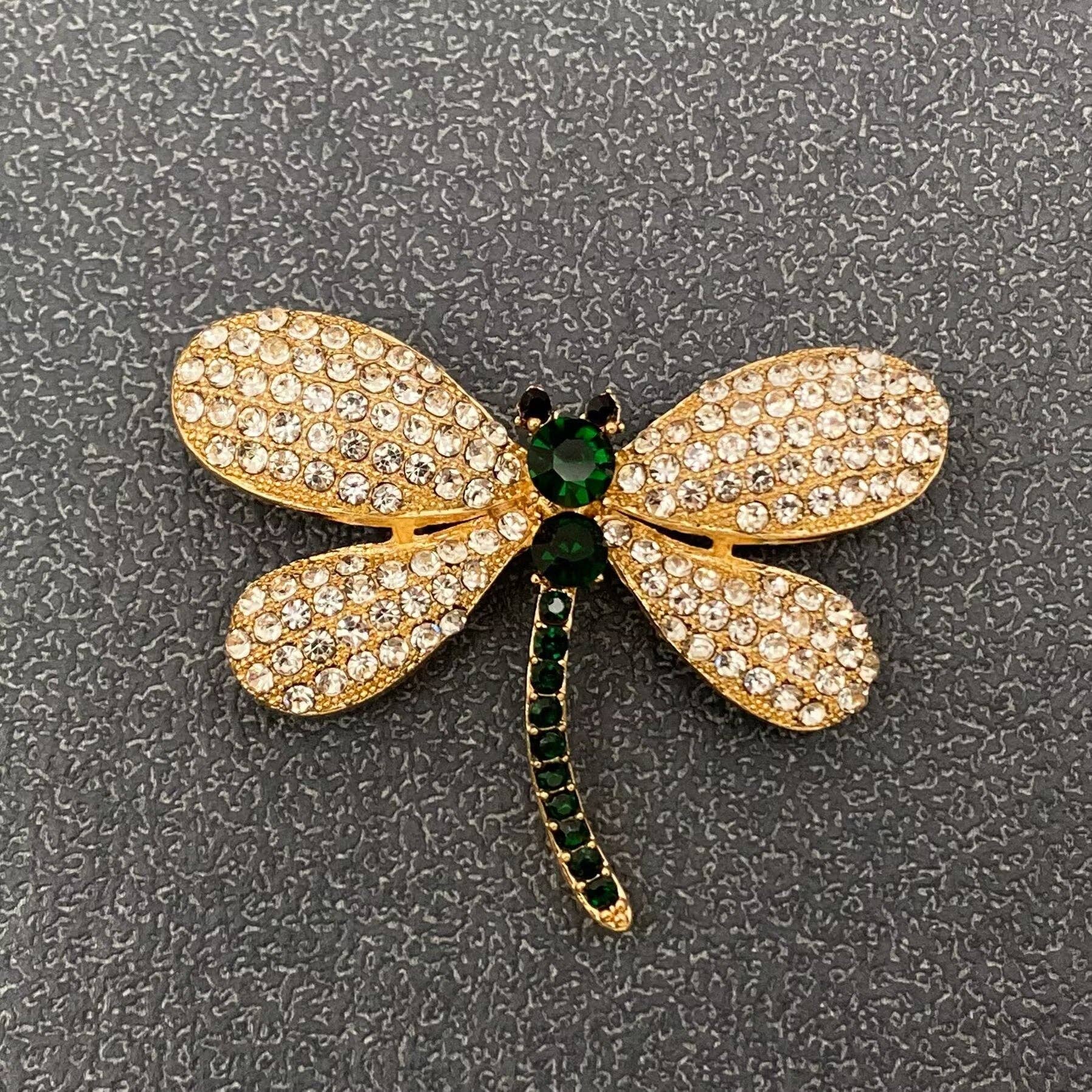 Mio Queena - Wholesale Brooch - Rhinestone Dragonfly Brooch Clothes Pin1