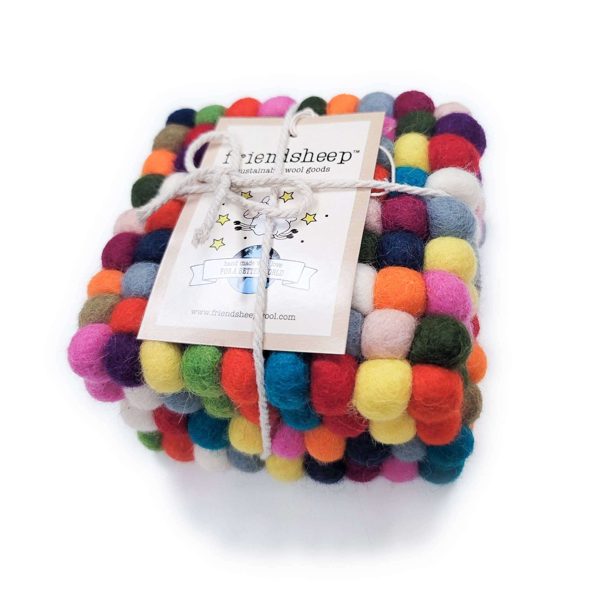 Friendsheep - Wholesale Coasters - Boho Eco Coasters and Trivets6