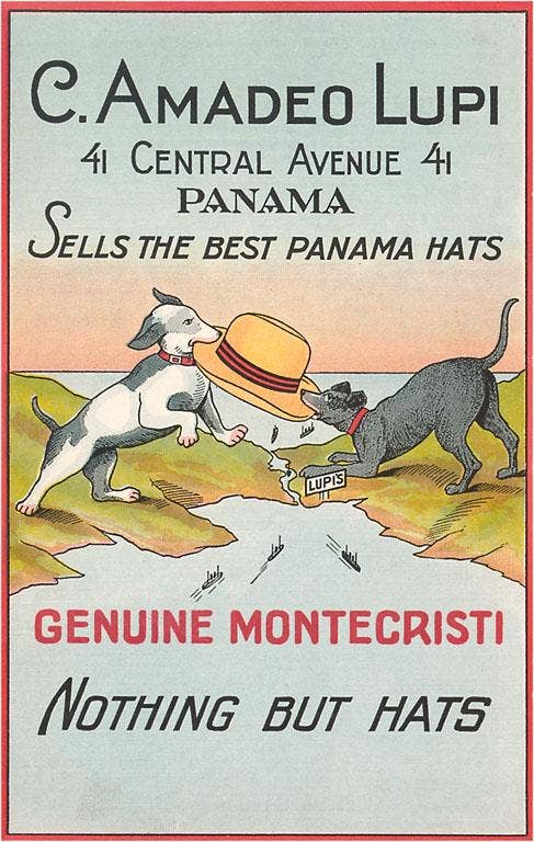 Found Image Press - Vente Cartes postales - Carte FN-540 Panama Hat Ad0