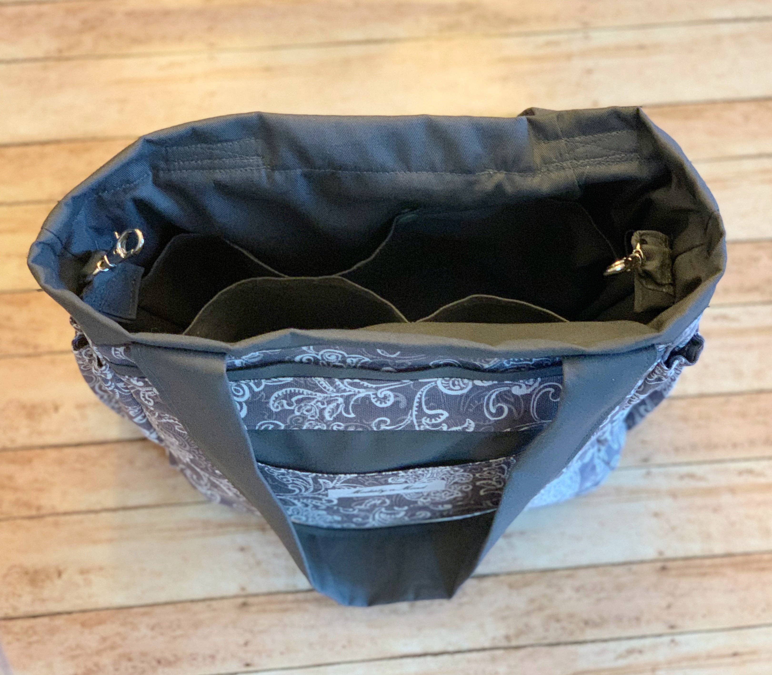 Modesty n Mind - Wholesale Tote Bag - Women's - Gray & White Mini Everything Tote5