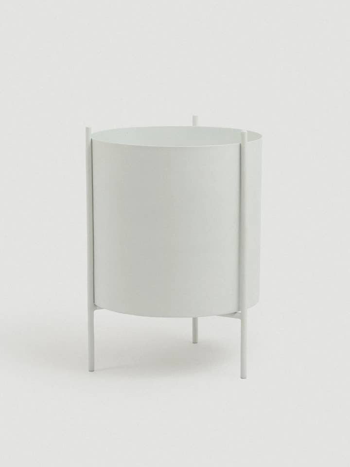 Large White Botanic Plant Pot with Stand for wholesale by SUNNY HOME