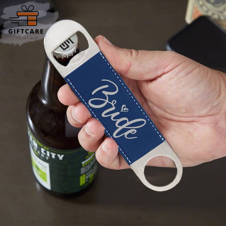 Laser Leatherette - Vendita all'ingrosso Apribottiglie - Apribottiglie/chiave da bar personalizzato con incisione laser, regalo per sposa