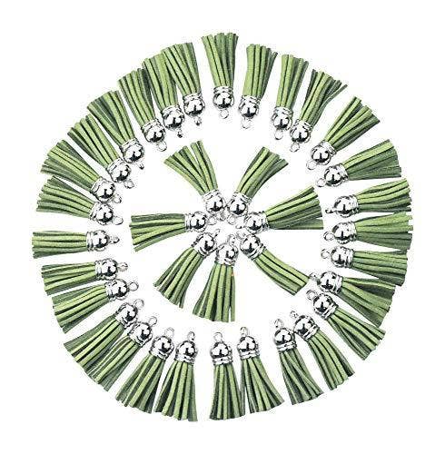 Mandala Crafts – wholesale Craft supplies – Mandala Crafts Faux Leather Suede Tassel with Loop for Keychains, Jewelry Making, Bookmarks, Books, Gifts, Pillows13