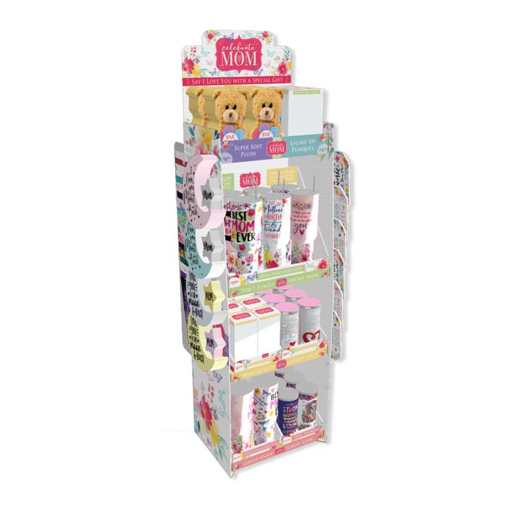 Novelty Brands - Wholesale Retailer Display - Kids & Baby - Mother's Day Celebrate Mom Gift Assortment Floor Display