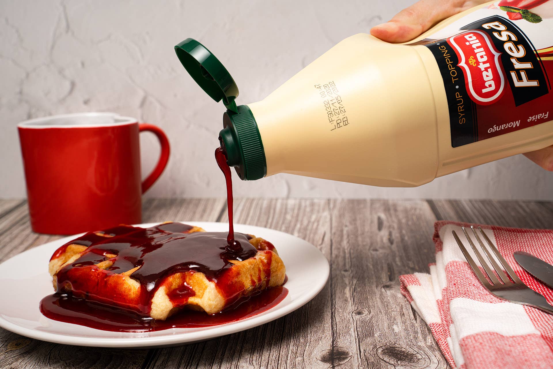 Alminter - Wholesale Flavored Syrup - STRAWBERRY FLAVOR SYRUP 1L BOX 6 UNITS1