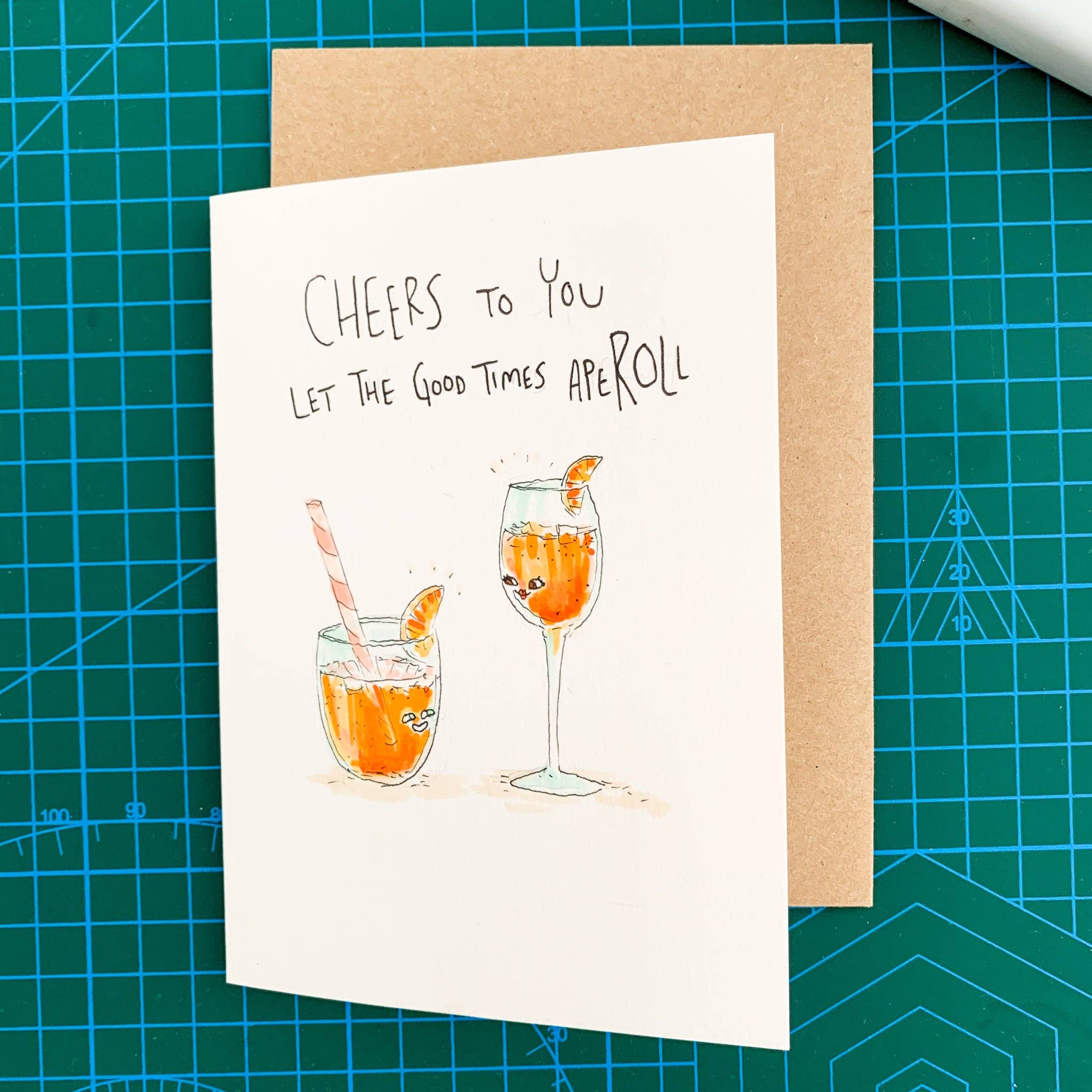 Well Drawn - Wholesale Everyday Greeting Card - Cheers To You, Let The Good Times Aperoll5