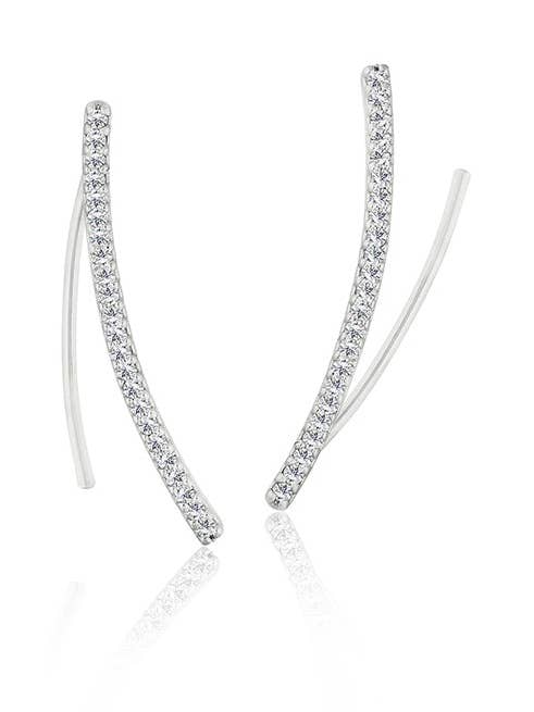 Grimpeur d'oreille Bar Pavé pour la vente par ZAXIE by Stefanie Taylor