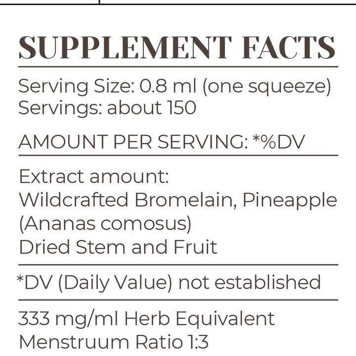 Garden Organics - Wholesale Tinctuur - Bromelaïnetinctuur3