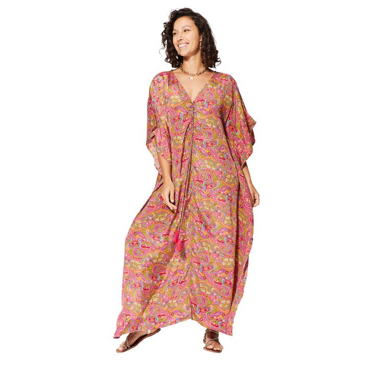 Kaftan estivo con maniche svasate 3/4 per la vendita all'ingrosso da parte di Ipanima