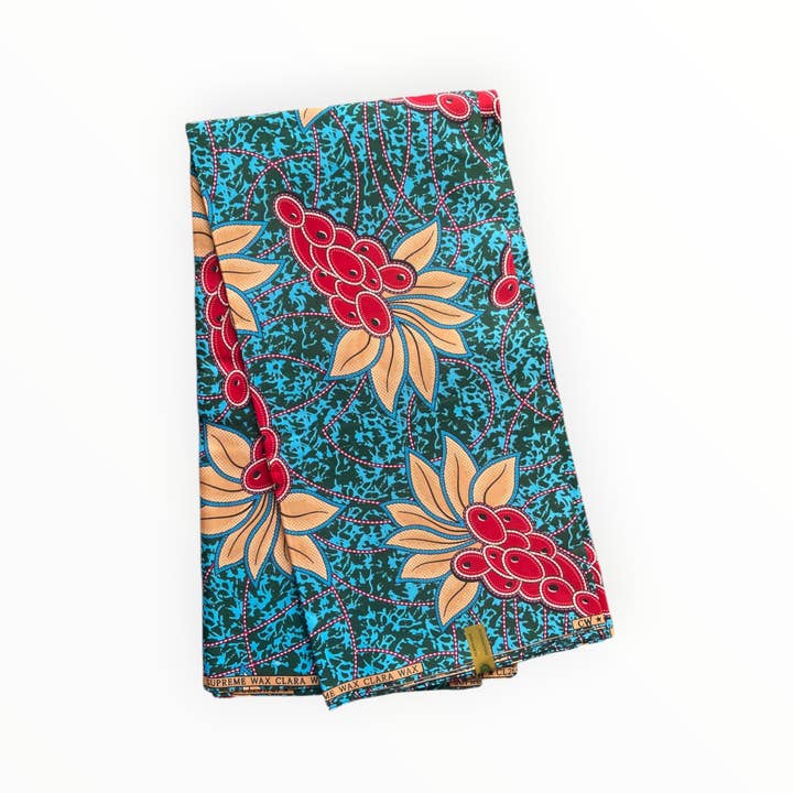 Telas de Estampado Africano - 6 Yardas - Polialgodón para venta al por mayor de City Fabrics