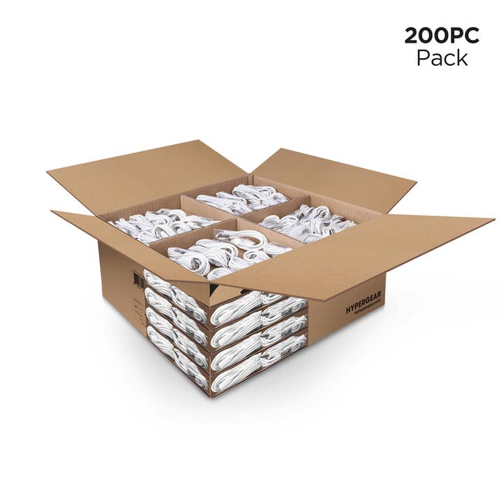 JupiterGear Home - Wholesale Charging cable - HyperGear USB to MFi Lightning Rounded Cable 3ft Bulk 200pc 1