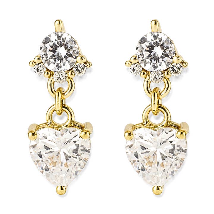 In His Love Tiny Studs in Gold & Silver for wholesale by AMADI Jewelry