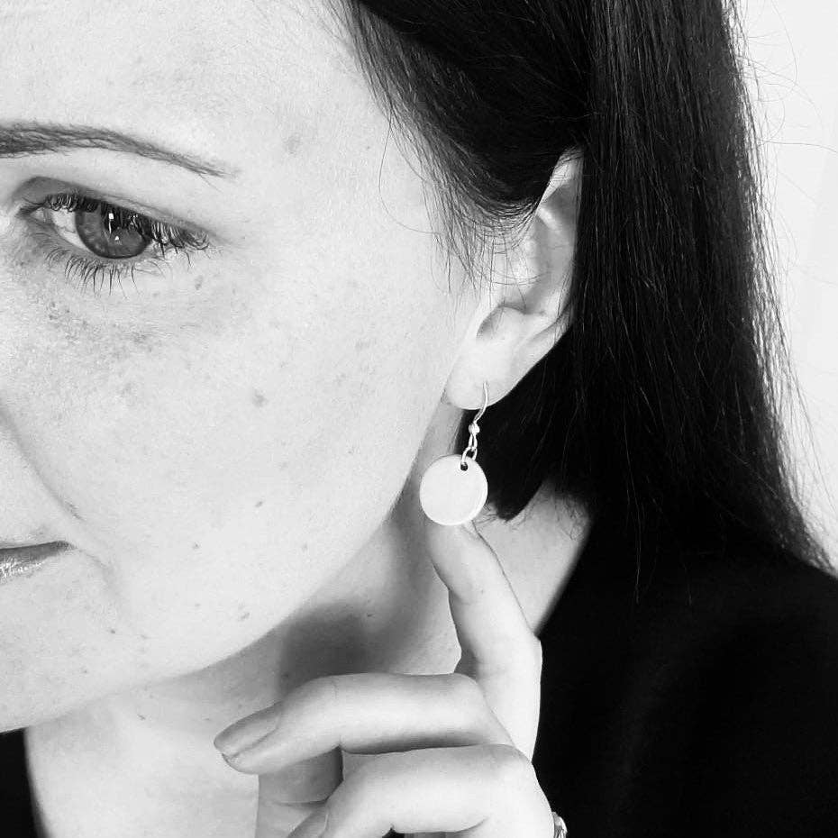 Precious Clay Studio - Wholesale Dangle Earrings - Black Stripe Earrings - Sterling Silver2