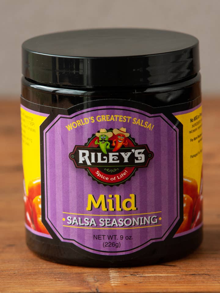 Mild salsa krydda för wholesale av Riley's Spice of Life