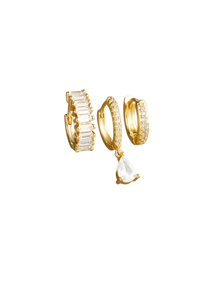 Ohrring Stack Zirconia III für den Großhandel von Sea Soul Home