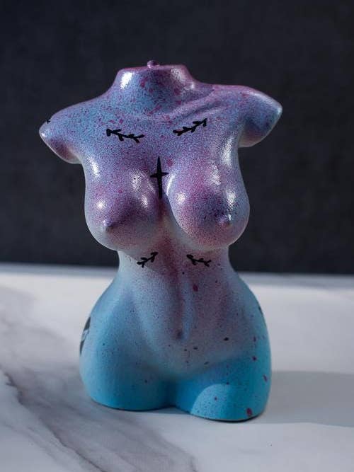 Hand-Painted Concrete Goddess Minimalist Sculpture for wholesale by Shutterhaus