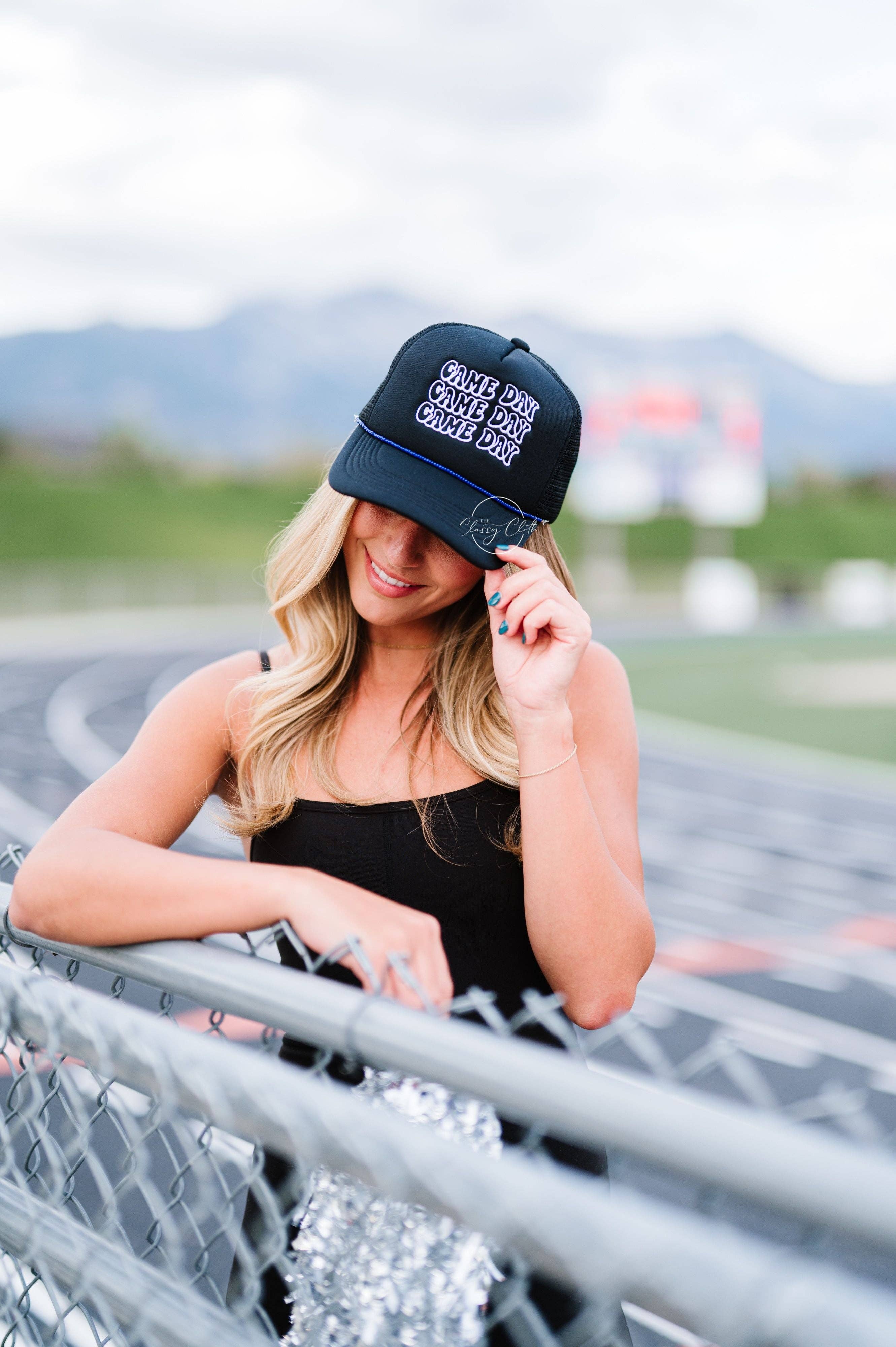 The Classy Cloth WS - Wholesale Trucker Hat - Women's - Embroidered Trucker Hat - Game Day RTS24