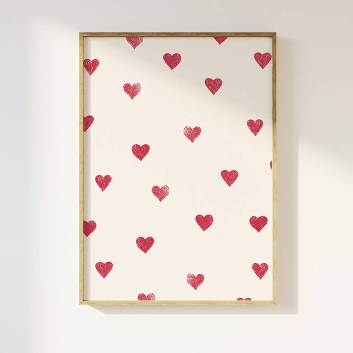 Stampa Cuori Piccoli per la vendita all'ingrosso da parte di April Lane Art