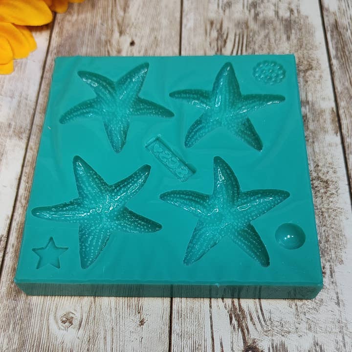 Serena Creazione di Serena Stampone - Wholesale DIY Craft Kit - Starfish Mold 4pcs 5cm in silicone for resin and plaster