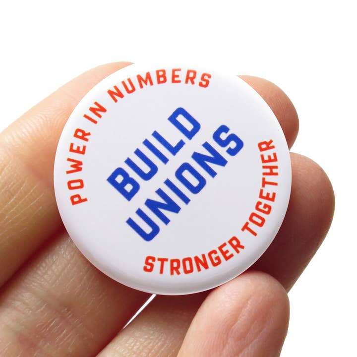 CONSTRUISEZ DES SYNDICATS Bouton 1,25" Épingle Syndicat Fort pour la vente par Word For Word Factory