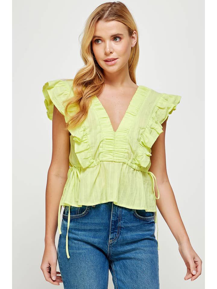 Strut & Bolt – wholesale Blouse – Women’s – Smocked Detail Ruffle Top19