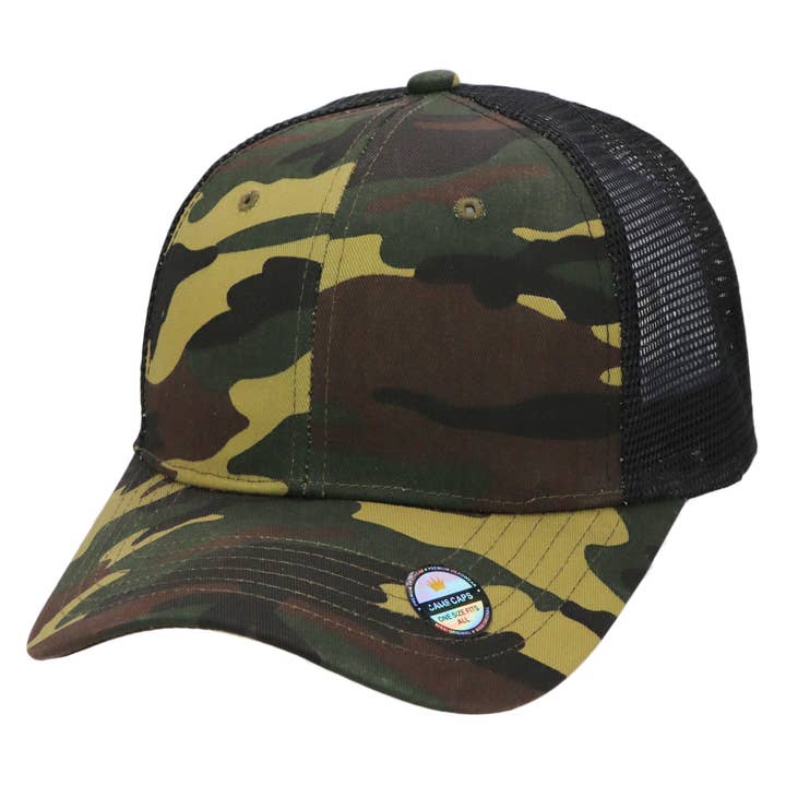 Cap Zone – Großhandel Trucker-Cap – Unisex – Zweifarbige Nylon-Polyester-Strukturierte Sechs-Panel-Trucker-Kappe9