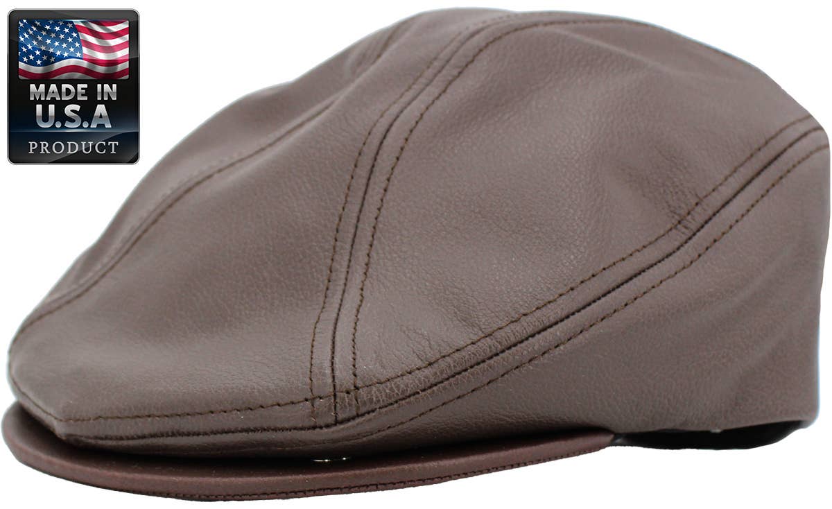 KBETHOS – wholesale News boy/school boy hat – Men's – 100% Leather Ascot - Made in USA | KBETHOS6