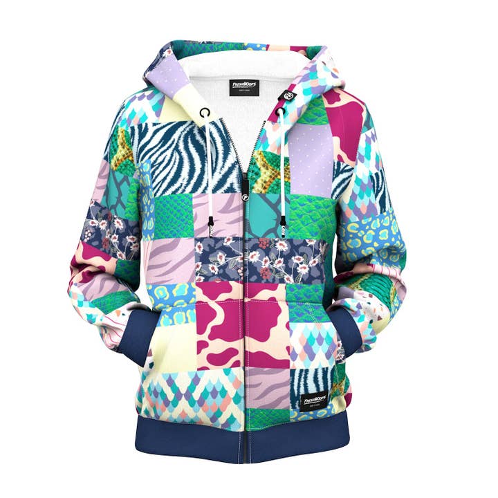 Natur Kvinnor Zip Up Hoodie för wholesale av FreshHoods