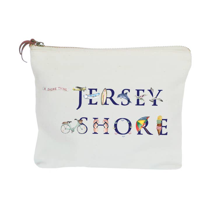 jersey shore zipper pouch for wholesale by Tina Labadini Designs