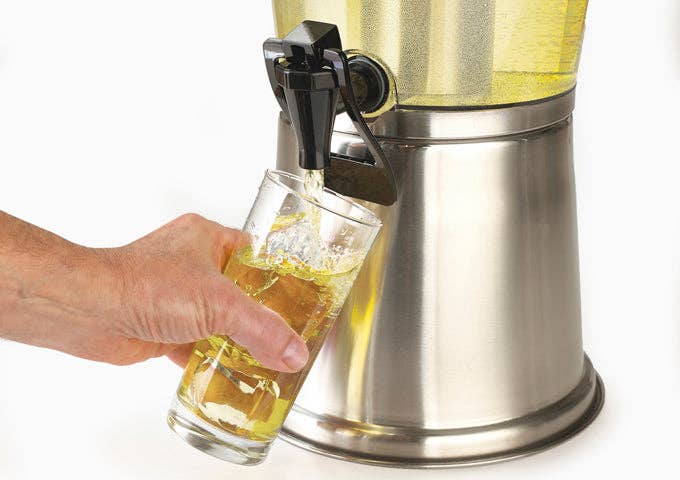 EcoQuality - Wholesale Drink Dispenser - Beverage Dispenser with Ice Core, 2-1/4 Gallons with Stainle3
