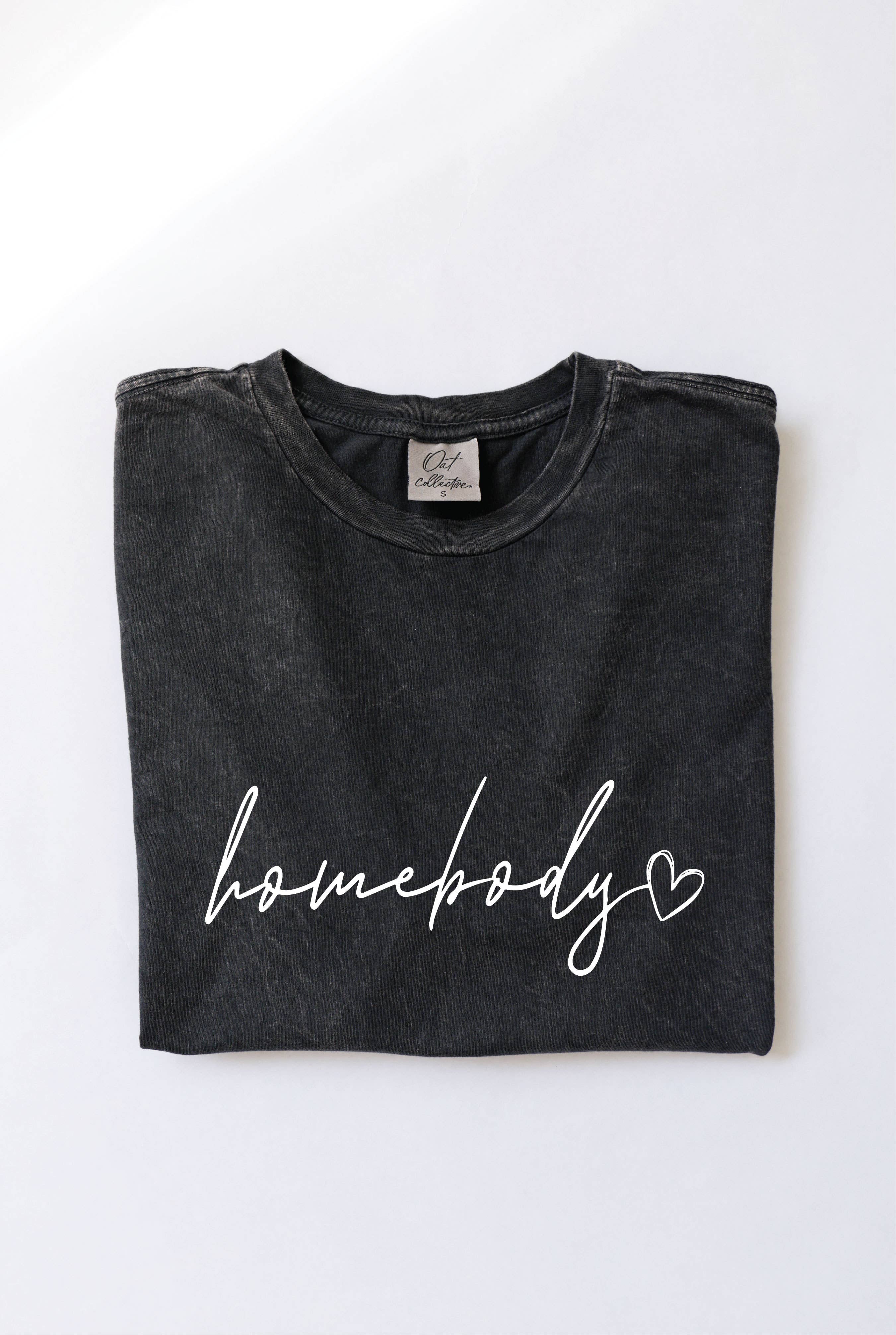 OAT COLLECTIVE – Engroshandel T-shirt med print - Dame – HOMEBODY Mineral grafisk top3